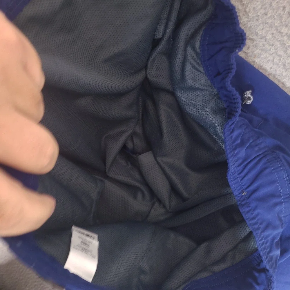 Cabela's Cargo Shorts Mens Large 36 Blue Hybrid‎ Swim Wear Lined Fishing Belted